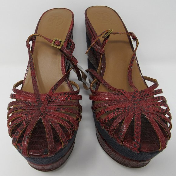 NWOT!!! TORY BURCH Platform Strappy Sandals/Wedges